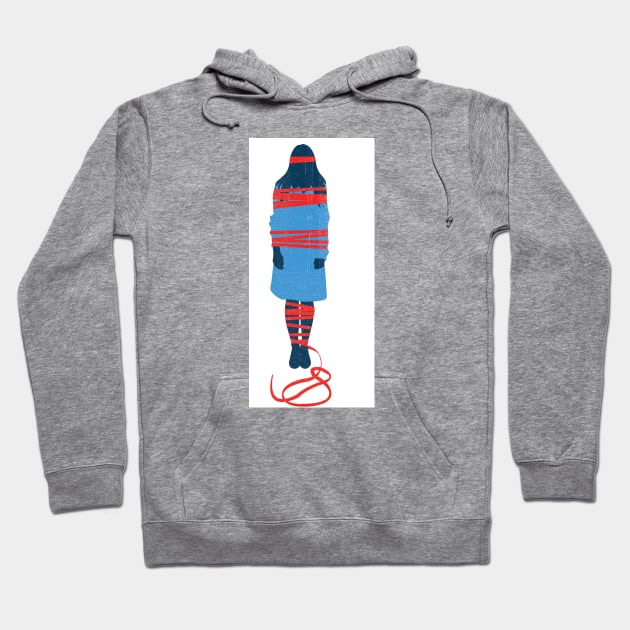 Red Tape 4 Hoodie by Neil Webb | Illustrator